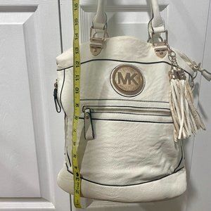 White/Off-White Michael Kors, MK, Large bag/purse